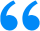 quote mark icon in blue